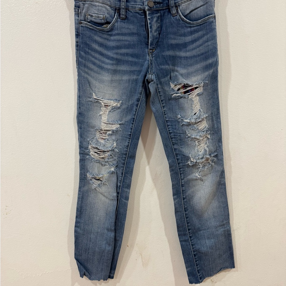 Blank NYC Light Blue Distressed Ankle Jeans